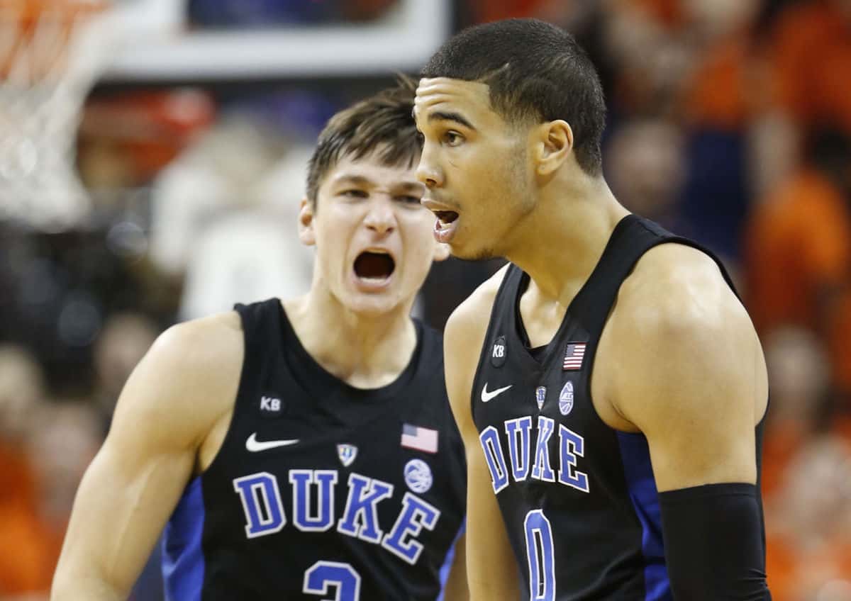 Duke si affida a Tatum e vince in Virginia