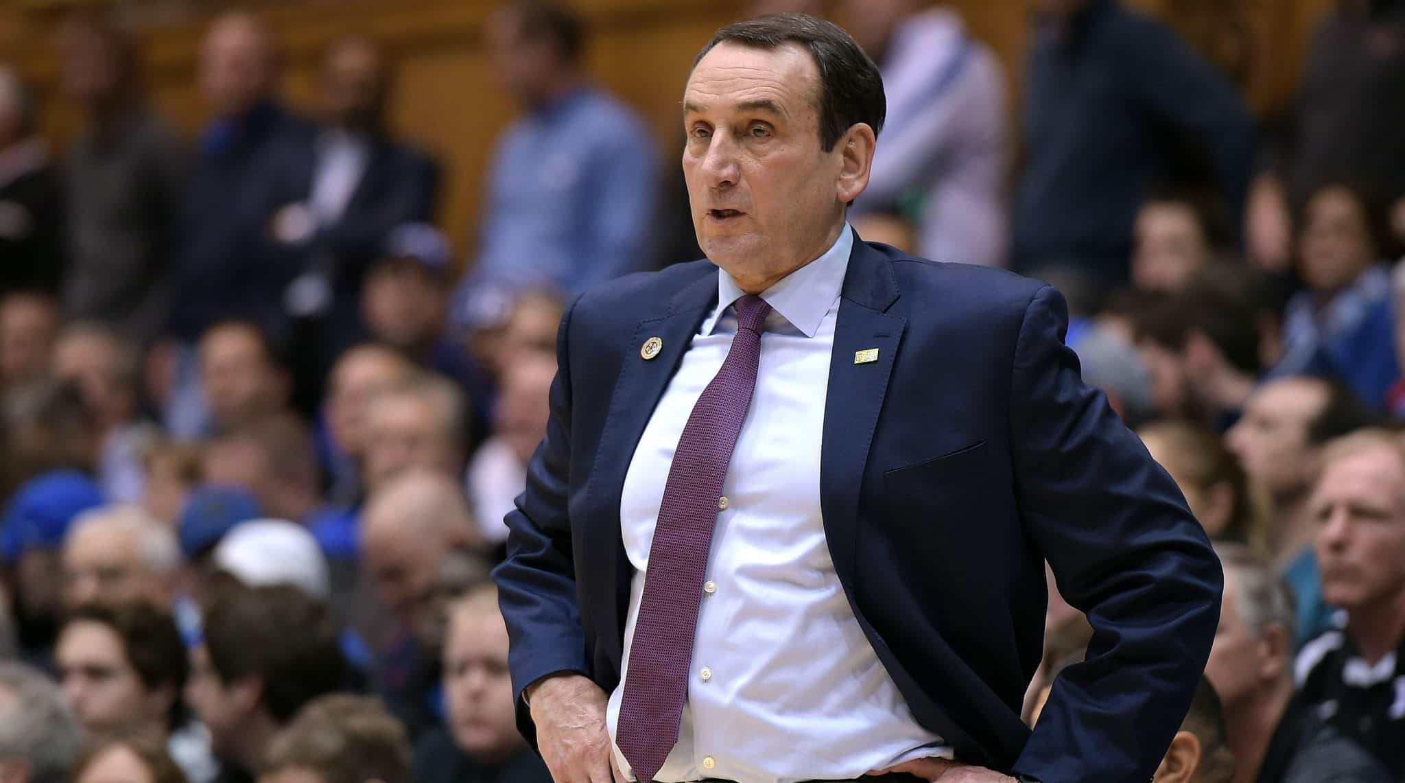 BasketballNcaa - Coach Mike Krzyzewski - Duke Blue Devils