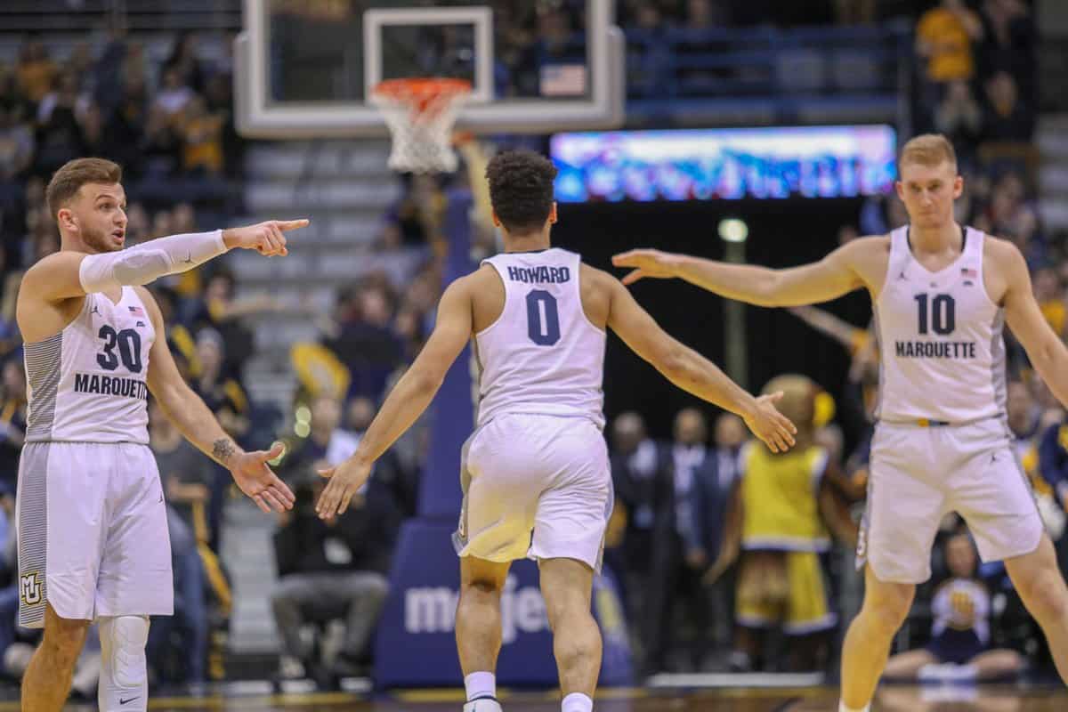 Marquette, pioggia di triple