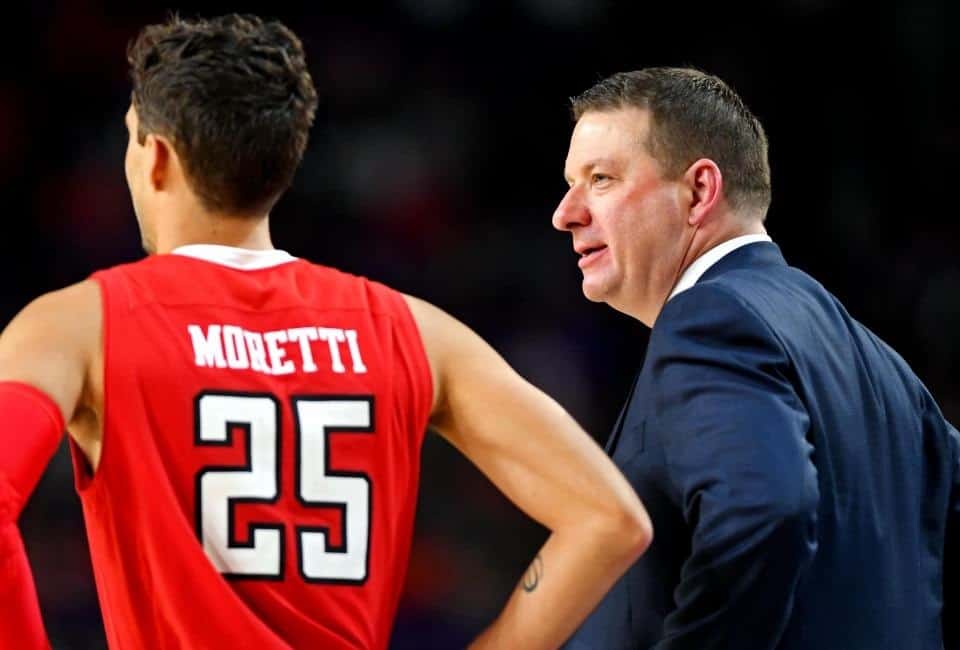 Davide Moretti Chris Beard Texas Tech italiani in NCAA