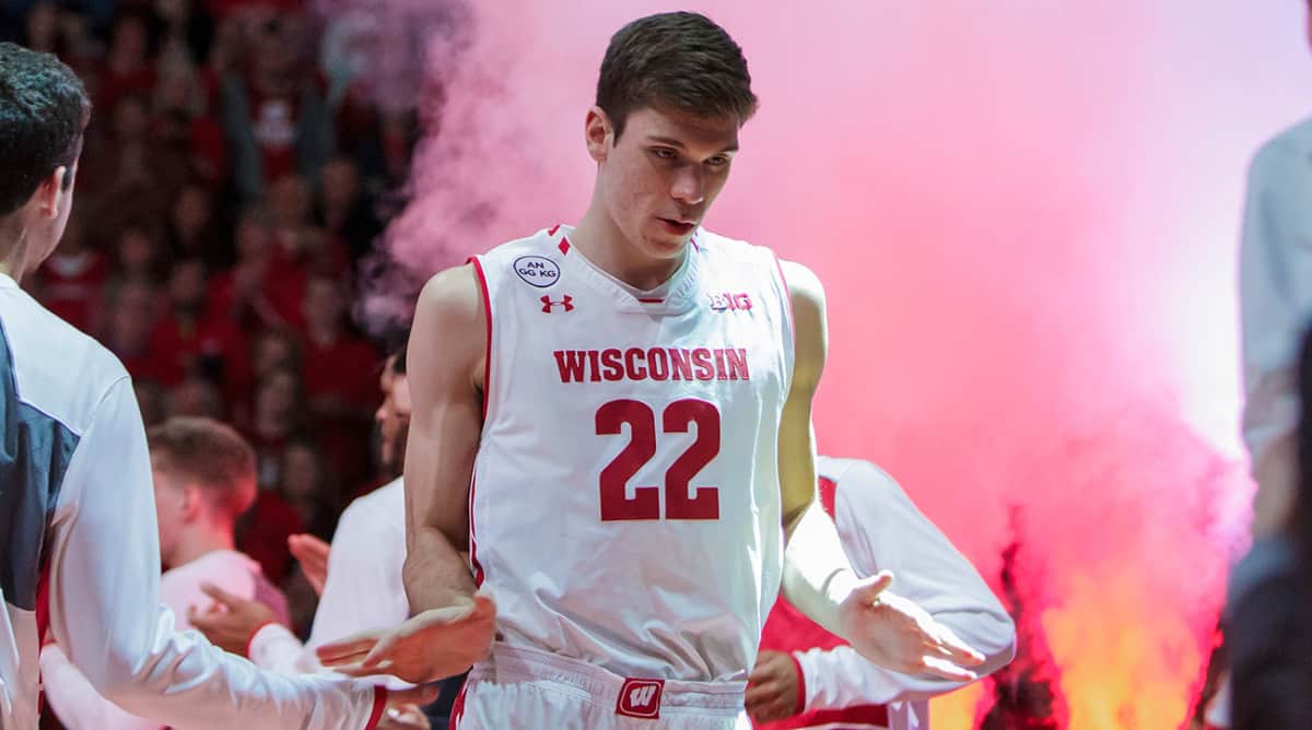 Ethan Happ, an old fashioned big guy from Wisconsin