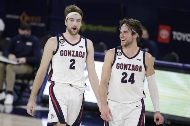 Drew Timme Corey Kispert Gonzaga Elite Eight